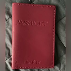 Jon Hart Passport cover with the name Heather
